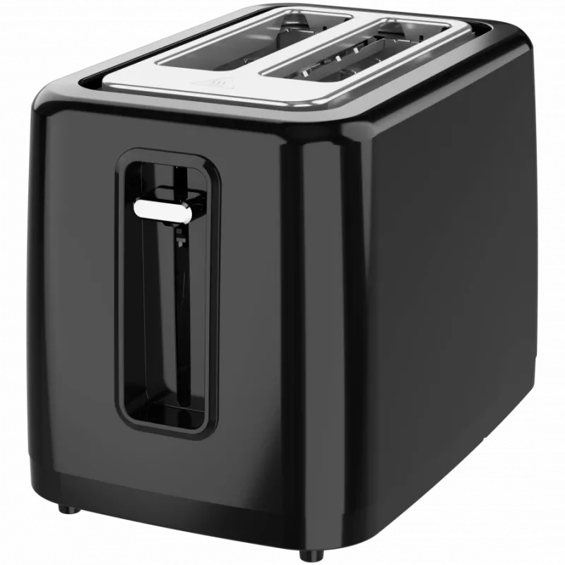 Elektriskais tosters, melns, 220-240V, 50-60Hz, 780-930W, 2 sloti, 3 režīmi, 7 grauzdēšanas līmeņi