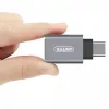 UNITEK Y-A025CGY kabeļa interfeisa/dzimuma adapteris USB Type-C uz USB Type-A, metālisks