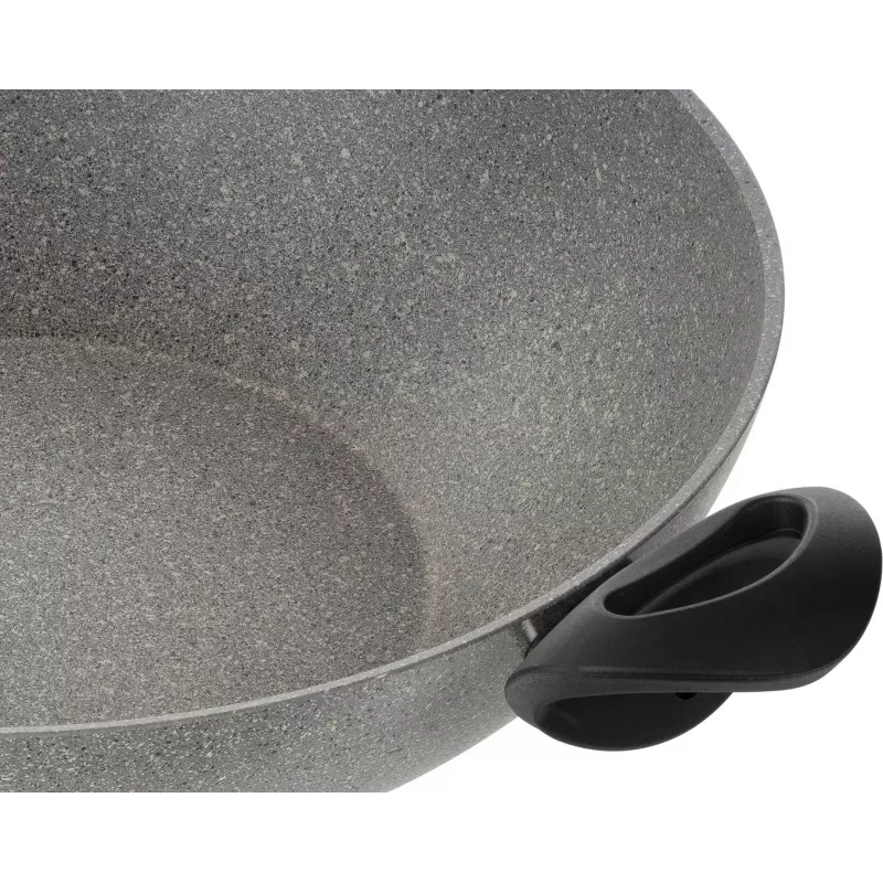 Wok panna Ballarini Ferrara FERR8KD.36D 36 cm, granīta pārklājums, divi rokturi un vāks