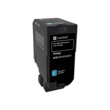 Lexmark 74C2HCE tonera komplekts ciāna krāsā, Return Program Corporate. 12K lapas
