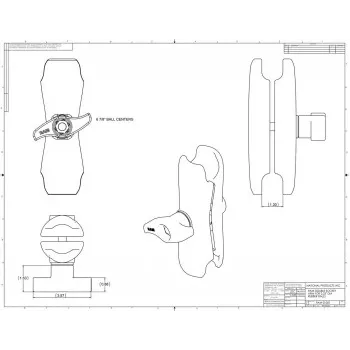 Divu ligzdu svira RAM Mounts RAM-D-201U