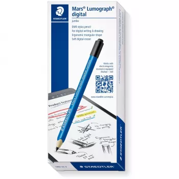 Grafīta zīmuļi Staedtler Mars Lumograph digital Jumbo, PEFC sertificēti, 5 uzgaļi