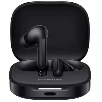 Austiņas Xiaomi Buds 6, iekšauss, bezvadu, divpusējas, Bluetooth 5.4, ANC, 42 h atskaņošana, IP54, Naktsmelns