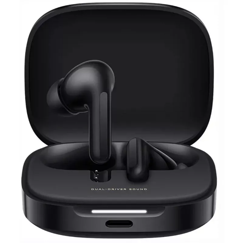 Austiņas Xiaomi Buds 6, iekšauss, bezvadu, divpusējas, Bluetooth 5.4, ANC, 42 h atskaņošana, IP54, Naktsmelns