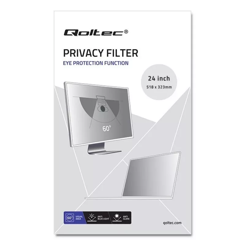 Privātuma filtrs Qoltec 51061 61 cm (24 collu) monitoram