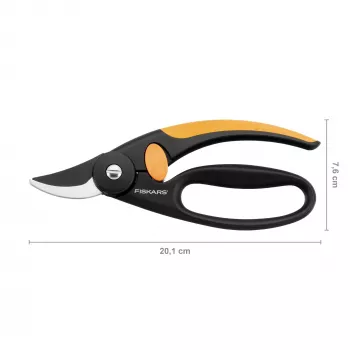 Atzarošanas šķēres Fiskars 111440 Bypass Melns — Fiskars 1001534 (Rokas zaru šķēres, apvedtipa, melnas)