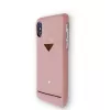 VixFox telefona aizmugurējais vāciņš iPhone XSMAX ar kartes slotu, rozā