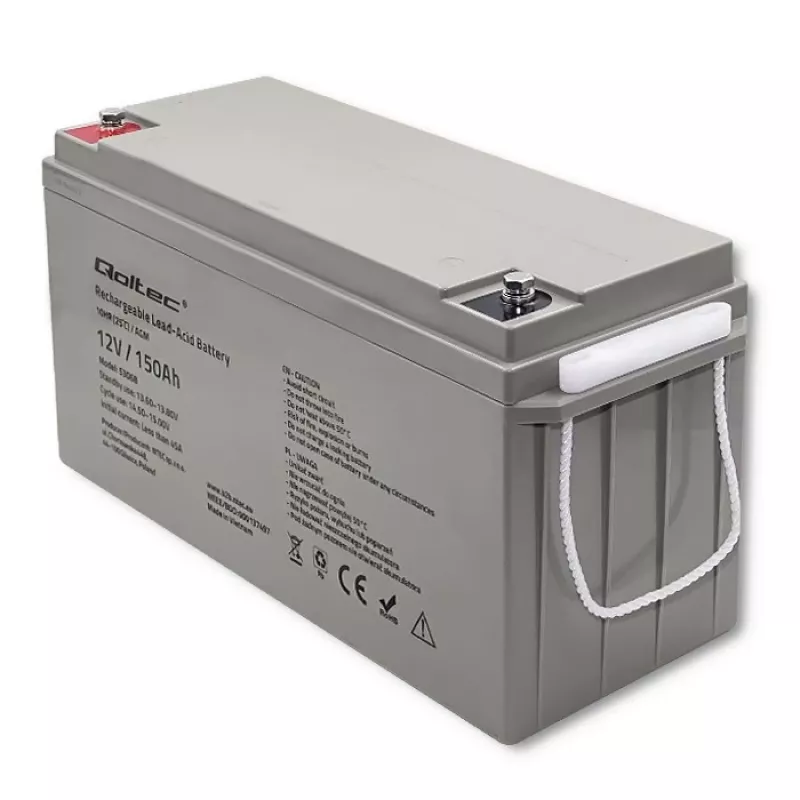 Qoltec 53068 AGM akumulators | 12V | 150Ah | maks. 2250A