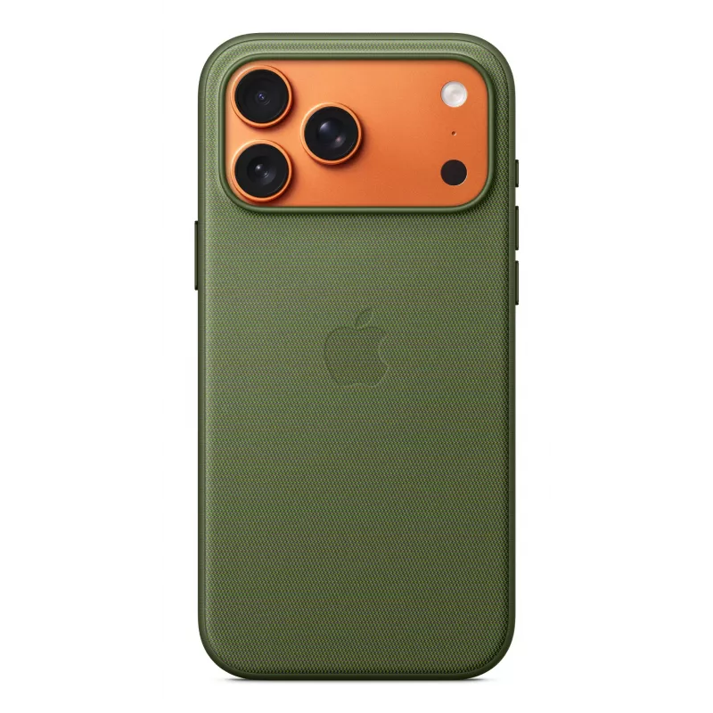 Vāciņš Apple iPhone 17 Pro Max TechWoven Case ar MagSafe zaļš