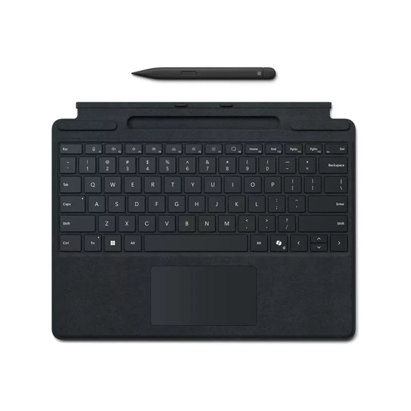 Microsoft Surface Pro tastatūra ar plāno irbuli QWERTY angļu valodā melna