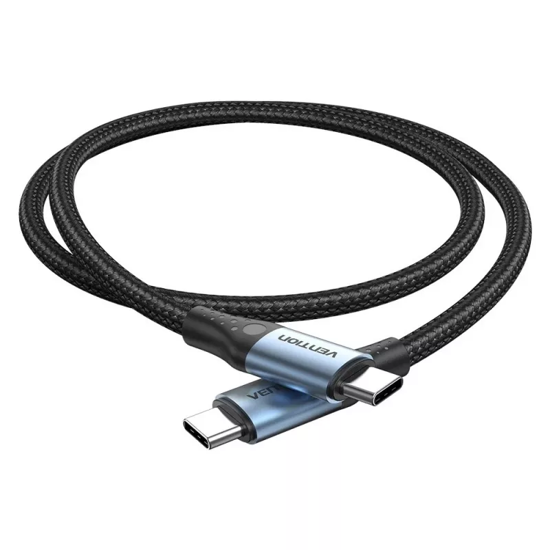 Vention USB 2.0 5A 240W 1m MELNS USB-C uz C kabelis