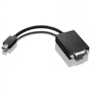 Lenovo 03X6402 video kabeļa adapteris 0,172 m mini-DisplayPort uz VGA melns