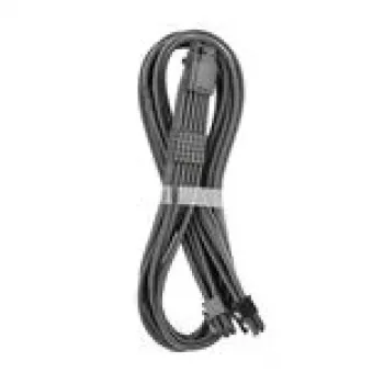 CableMod C-Series Pro ModMesh 16-pin uz 2×8-pin apvalkots barošanas kabelis Corsair Type 3/4 barošanas blokiem, ogles krāsā, 60 cm