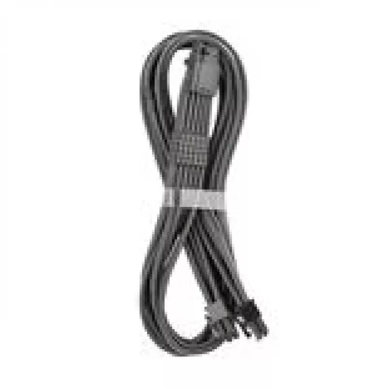 CableMod C-Series Pro ModMesh 16-pin uz 2×8-pin apvalkots barošanas kabelis Corsair Type 3/4 barošanas blokiem, ogles krāsā, 60 cm