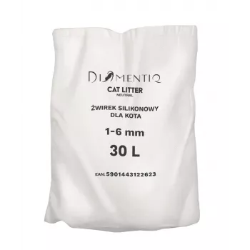 Kaķu pakaiši DIAMENTIQ Neutral salipstošas silikona granulas 30 L — bez smaržas, 1–6 mm
