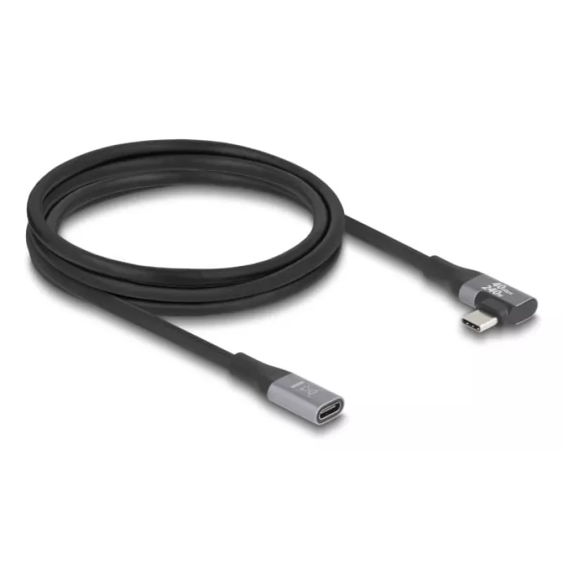 USB kabelis DeLOCK 81148 2m USB C Melns 20 Gbit/s
