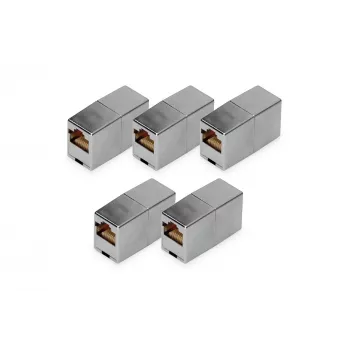 RJ45 modulārais savienotājs Digitus DN-93901-5 5 gab. zeltīti kontakti sudraba krāsā