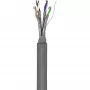 Wentronic Goobay CAT 6 tīkla kabelis, S/FTP (PiMF), pelēks, 305 m - CCA vara maisījums, AWG 23/1 (viendzīslas), PVC (95696)
