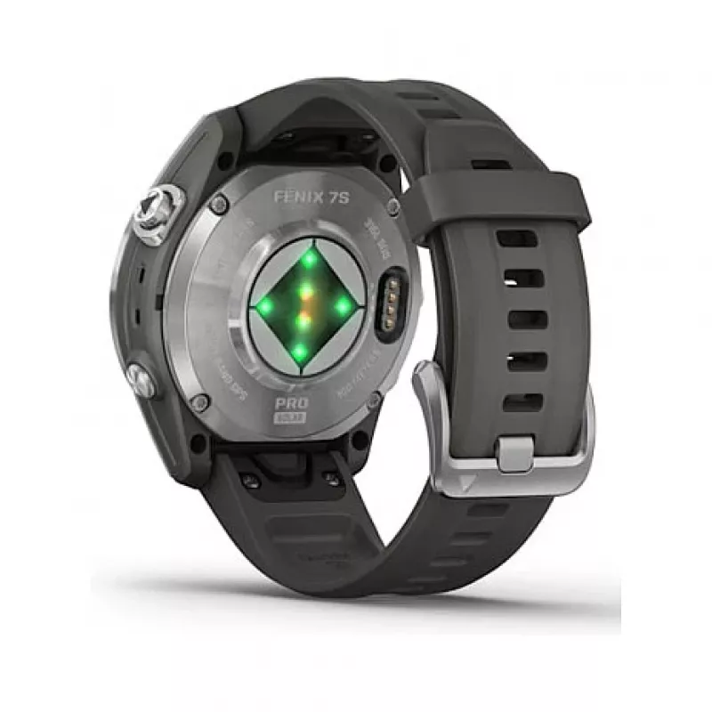 Garmin fēnix 7S Pro 3.05 cm (1.2) MIP 42 mm Digitāls 240 x 240 pikseļi Skārienjūtīgs Sudraba Wi-Fi GPS (satelīts)