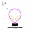 Galda lampa MANTA SNL86PK Style Neon Lights UFO Pink – dekoratīva neona stila rozā lampa