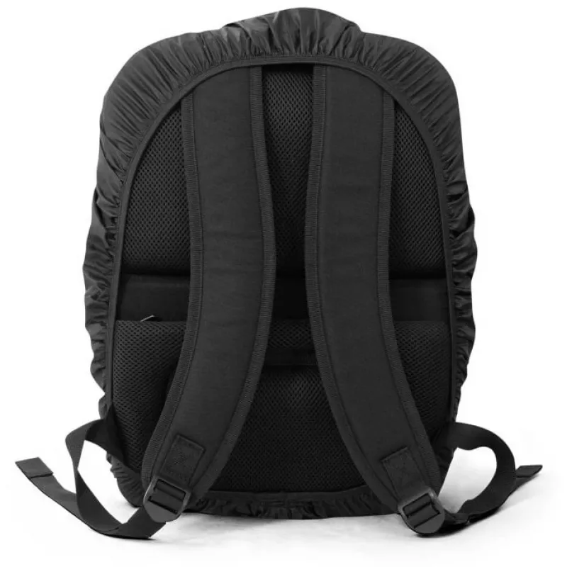DICOTA D32159 universāls lietus pārvalks 16 collu (40,6 cm) mugursomām, 210D poliesters, melns