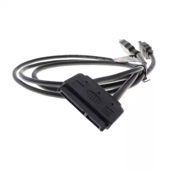 Akasa Flexstor eSATA kabelis 6,40 cm (2.5) - SATA-HDD un -SSD (AK-CBSA03-80BK)