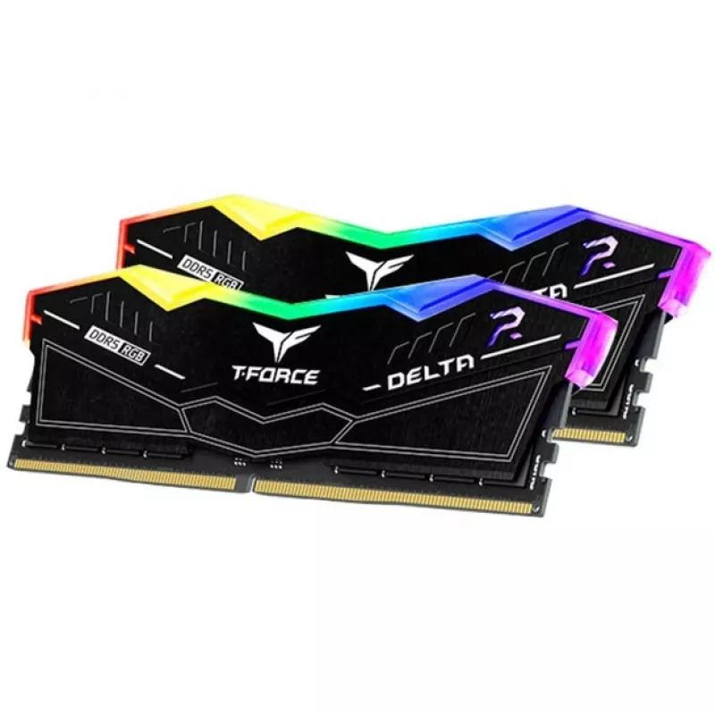 DIMM 64 GB DDR5-6000 (2x 32 GB) Dual-Kit, atmiņa melna, FF3D564G6000HC38ADC01, Delta RGB, INTEL XMP