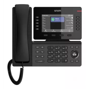 IP tālrunis Snom D815WB Melns — 5 collu IPS displejs, Gigabit Ethernet, Wi‑Fi 802.11n/ac, PoE, Bluetooth