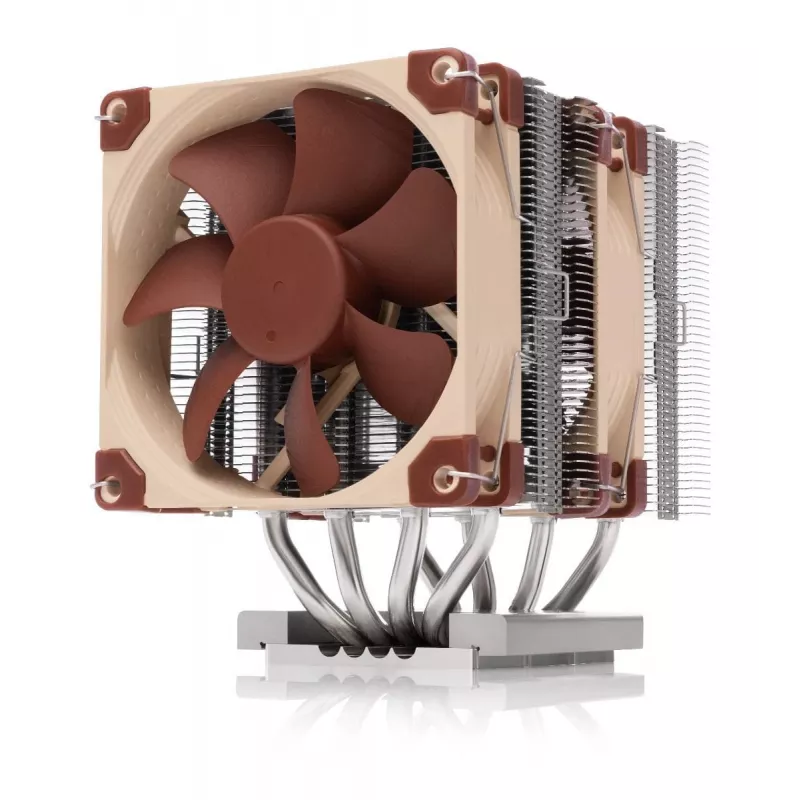 Gaisa dzesētājs Noctua NH-D9 TR5-SP6 4U — 92 mm divu ventilatoru CPU dzesētājs sTR5 ligzdai, alumīnija ribas, vara pamatne, 2500 RPM