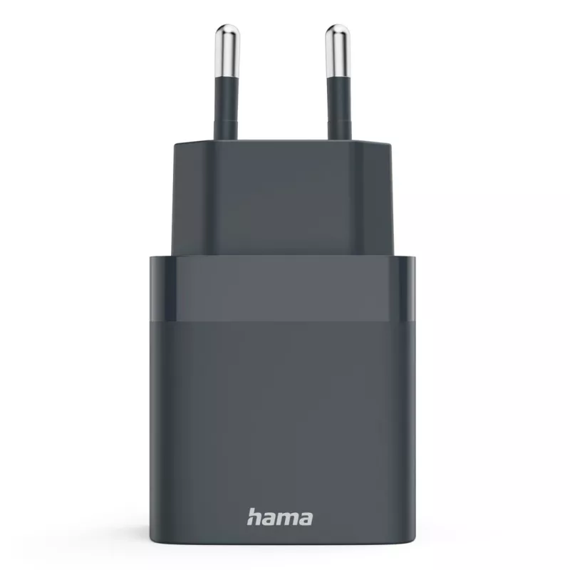 Hama 00086442 mobilās ierīces lādētājs Viedtālrunis Pelēks AC Ātrā uzlāde Iekštelpu
