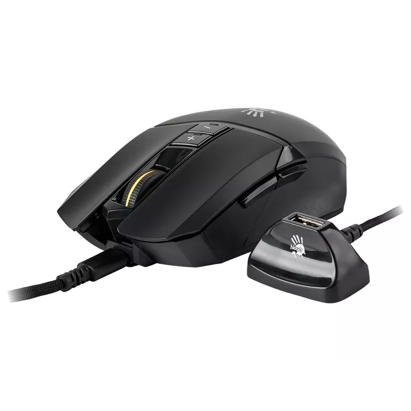 A4TECH BLOODY pele R36 ULTRA WRLS 2.4G+USB melna