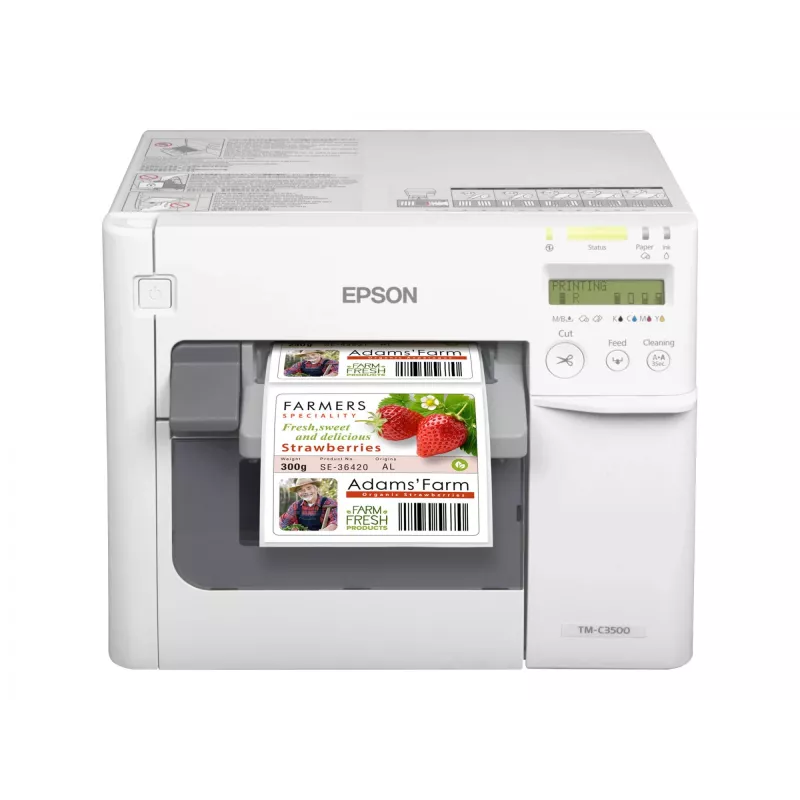 Epson TM-C3500 etiķešu printeris Tintstrūkla Krāsaina 720 x 360 DPI 103 mm/s Vadu Ethernet LAN