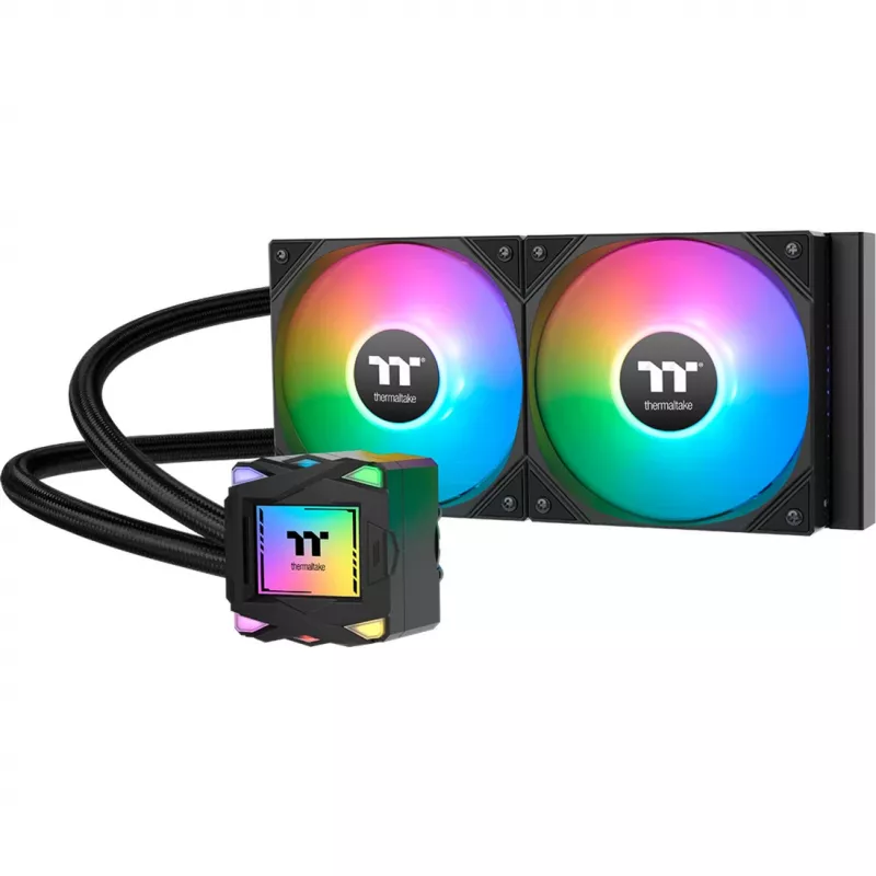 Thermaltake LA240 ARGB mātesplates šķidruma dzesēšanas komplekts 12 cm melns 1 gab.