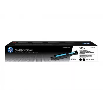 HP Oriģināls 103AD Neverstop Melns Toner Refill Kit , Two tonera kasete Set