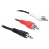 Audio kabelis 3,5mm/2 x RCA DeLOCK 84212