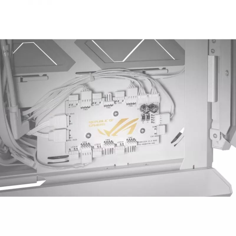 ASUS ROG GR701 Hyperion White, PC, Balts, ATX, EATX, micro ATX, Mini-ITX, Alumīnijs, Multi, Priekšpuse