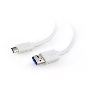 kabelis USB-C TO USB3 0.1M Balts/CCP-USB3-AMCM-W-0.1M GEMBIRD
