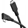Goobay USB-C kabelis 90° 1 m melns - 60 W 5 Gbit/s Power Delivery (79421)