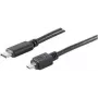 USB kabelis Micro-USB B USB C ShiverPeaks BS77145-1.0 1m Melns