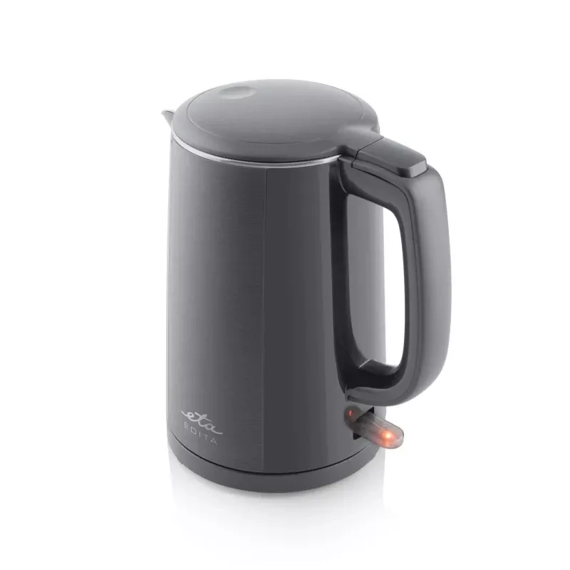 ETA Tējkanna | ETA859590020 EDITA | Elektriskā | 2200 W | 1,5 L | Nerūsējošais tērauds | 360° grozāma pamatne | Pelēka