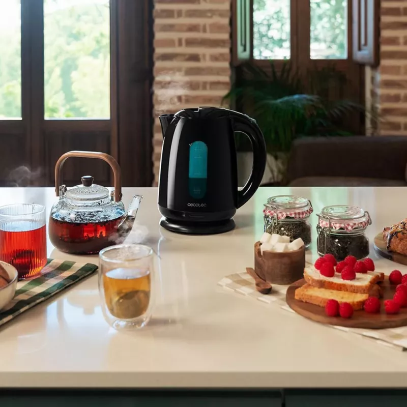 Elektriskā tējkanna CECOTEC Thermosense 180 — 1,7 L, 2200 W, melna