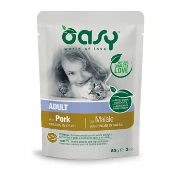 Oasy gabaliņi mērcē pieaugušiem PORK 85gr