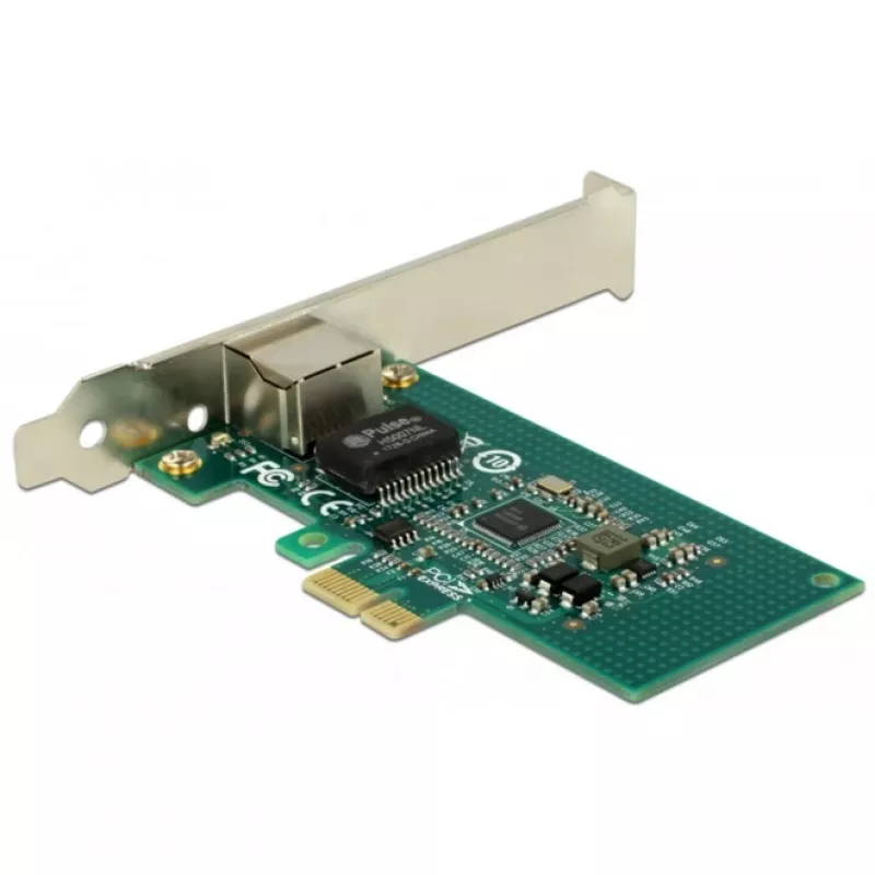 DeLock PCI Express karte > 1 x Gigabit LAN - tīkla adapteris - PCIe 2.1 Low-Profile - Gigabit Ethernet
