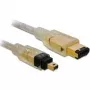 FireWire A/A kabelis DeLOCK 1,0 m pelēks