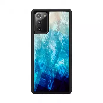 Aizsargmacis iKins Samsung Galaxy Note 20 — zils ezers un melns, plāns vāciņš