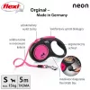 Flexi New Neon S 5 m Suņa izvelkamā pavada