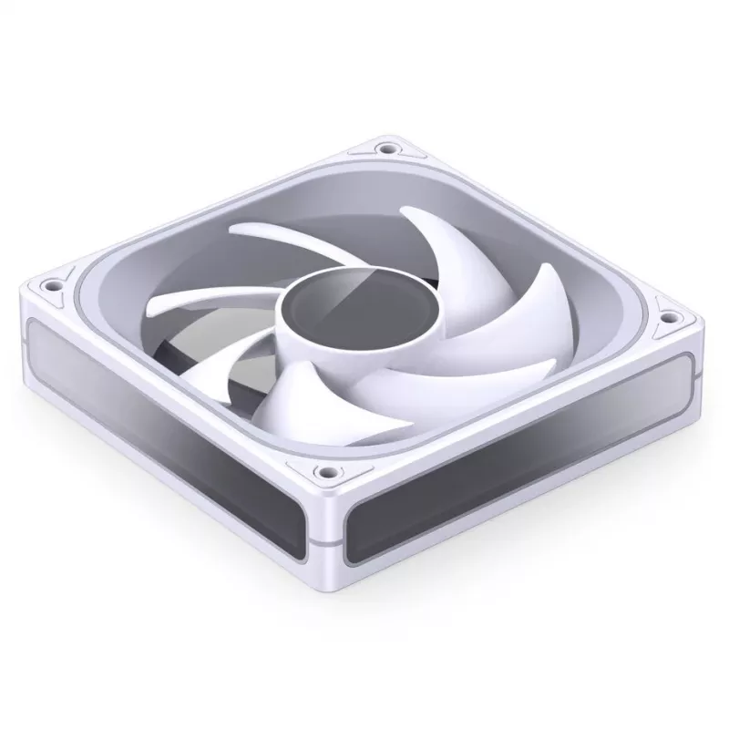 120mm PWM ARGB korpusa ventilators Jonsbo ZB-120 balts, modelis ZB-120W