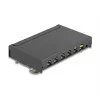 Plākstera panelis DELOCK Mini Desktop RJ45 6-portu Cat.6A ekranēts, metāla, melns, 80×22×125 mm