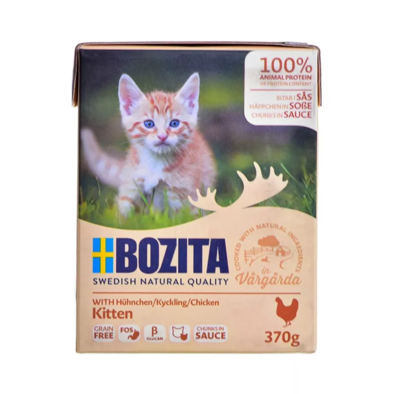 BOZITA Fresh Menu kaķēnu gabali mērcē - mitrā kaķu barība - 370g