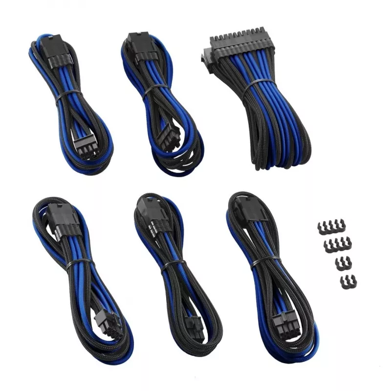 Iekšējais strāvas kabelis CableMod CM-PCAB-BKIT-NKKB-3PK-R Melns Zils 250mm
